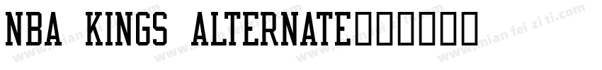 NBA Kings Alternate字体转换